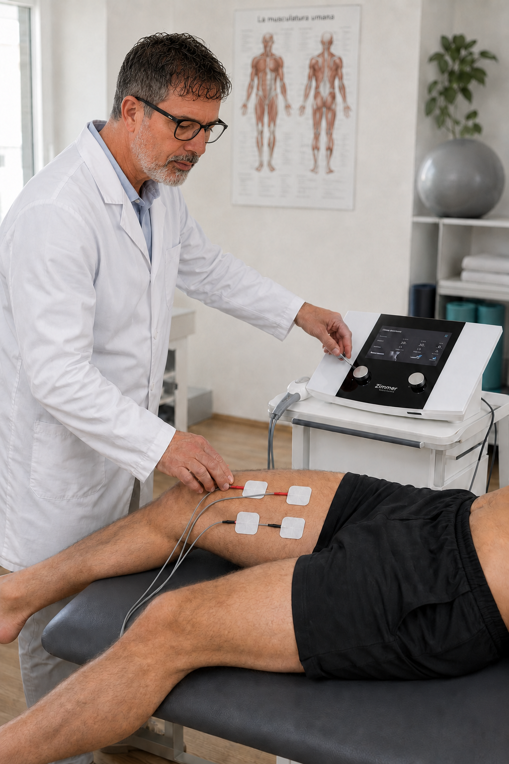 Elettroterapia Zimmer Soleo SonoStim: immagine dalla scheda del servizio dello Studio Guido Gaspari